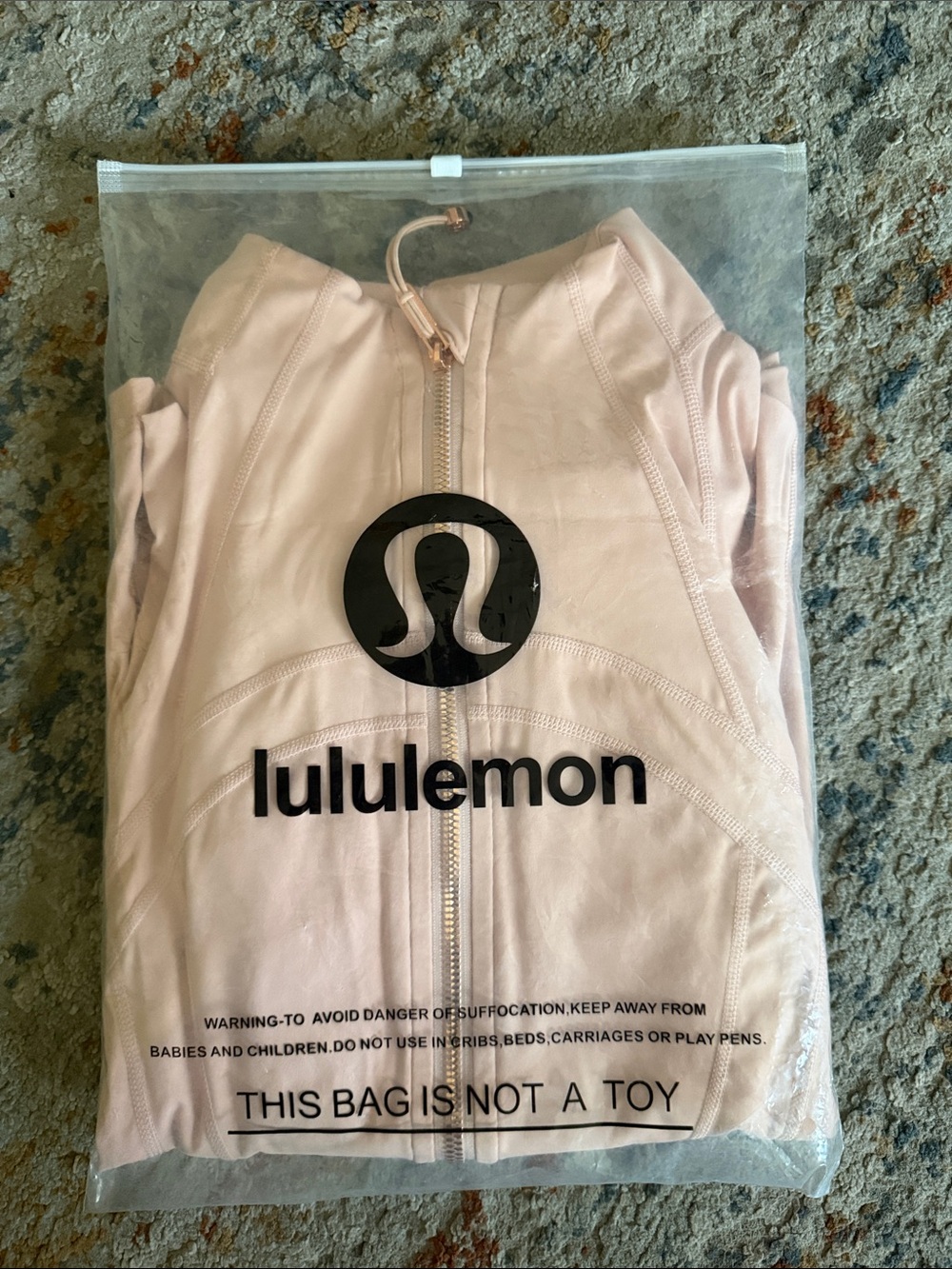 Lululemon Light pink Zip-Up Jacket & Biker Shorts Set - Picture 10 of 11